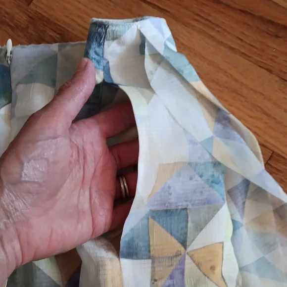 NWT O'2nd Obzee Abstract Geometric Print Skirt with Pockets 🩷 Size 10 - Picture 5 of 14